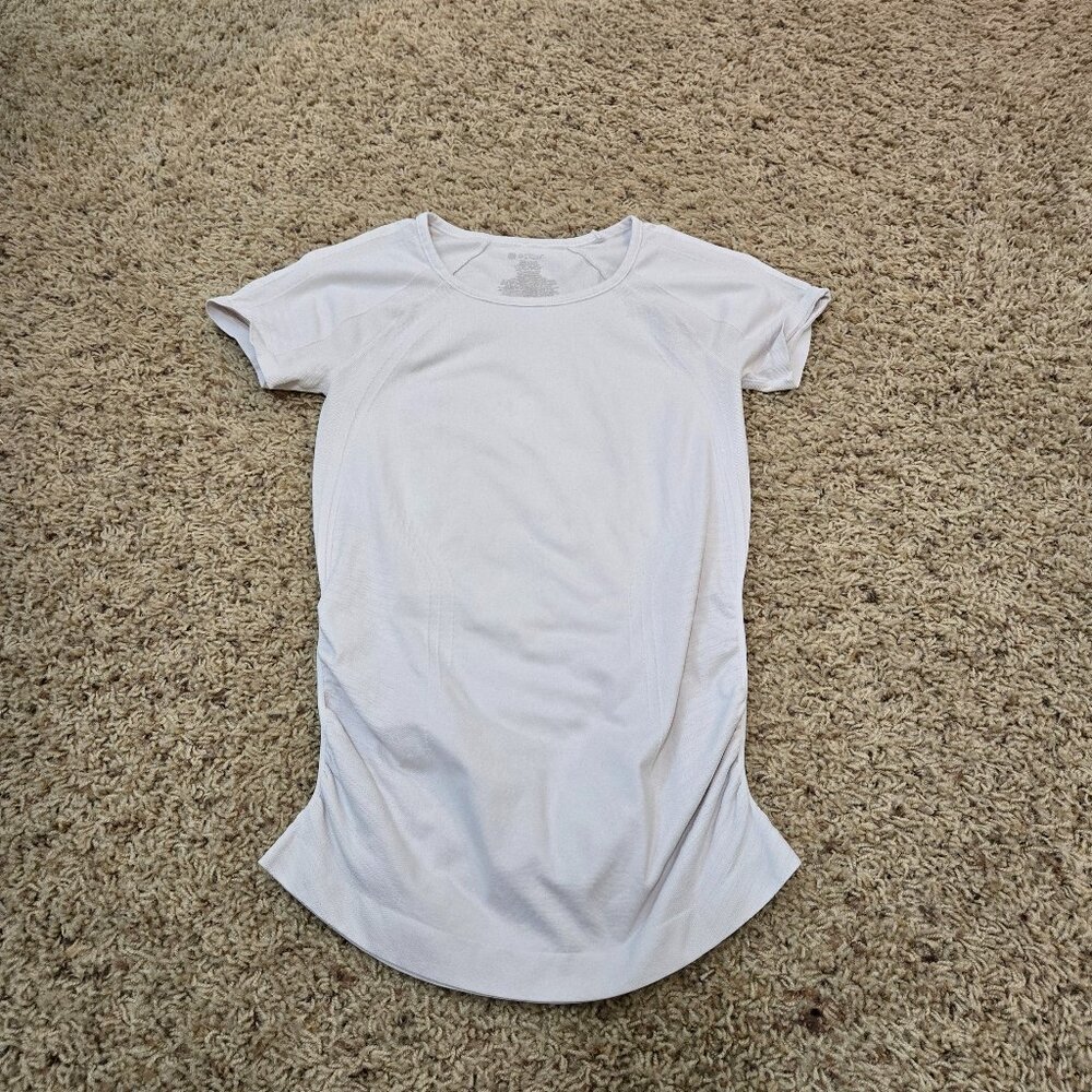 Gaiam Beige Womens Ribbed Top XS